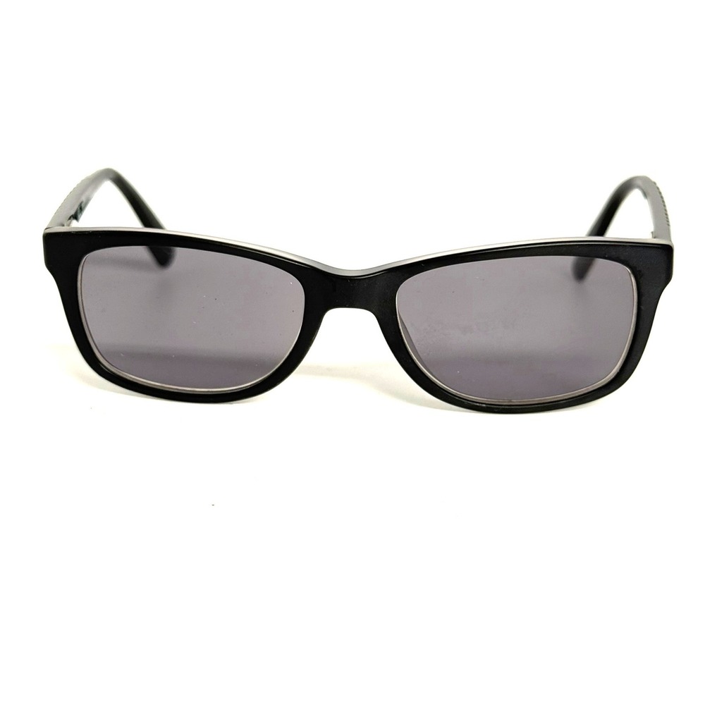 Nike‎ 5509 018 Rectangular Sunglasses Matte Black Grey Striped Temples 48-17-130